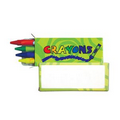 4 Pack Crayons w/ Green Box - Blank